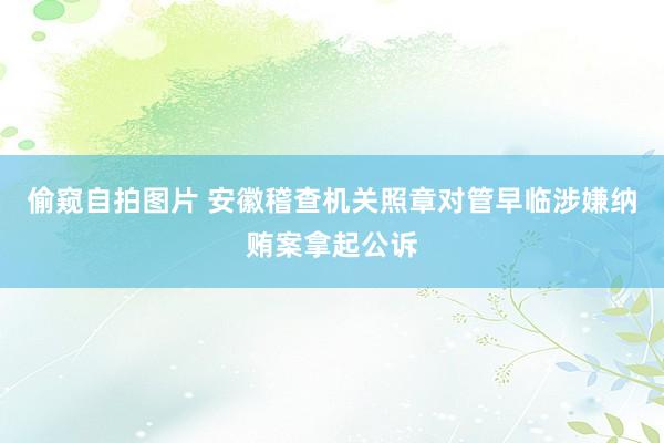 偷窥自拍图片 安徽稽查机关照章对管早临涉嫌纳贿案拿起公诉